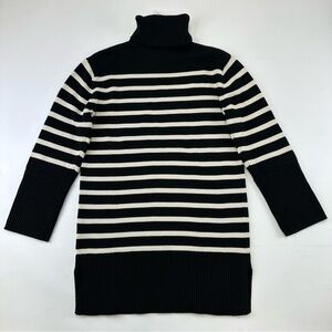 Gap NEW cotton turtleneck sweater dress Size XS relaxed fit stripes